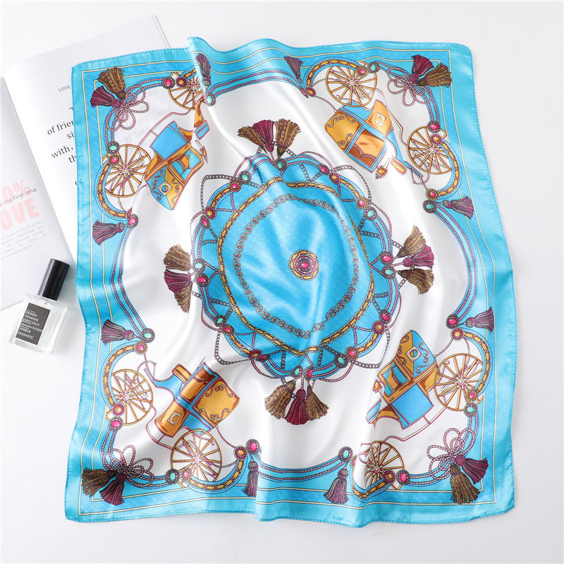 Women's New Small Square Retro Cashew Professional Scarf Women's New Small Square Retro Cashew Professional Scarf